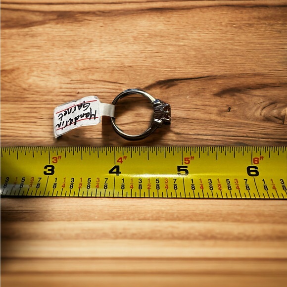 Beautiful Mandarin Garnet Solid Sterling Silver Ring - Picture 9 of 13